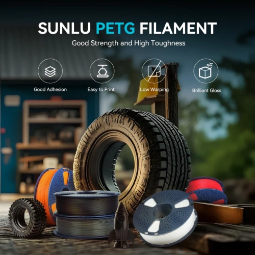 PETG пластик 1.75 SUNLU 1.0 кг (Белый)