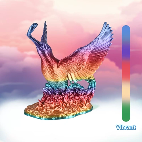 PLA Silk Rainbow разноцветный Steampunk 1.75 мм ERYONE 1 кг