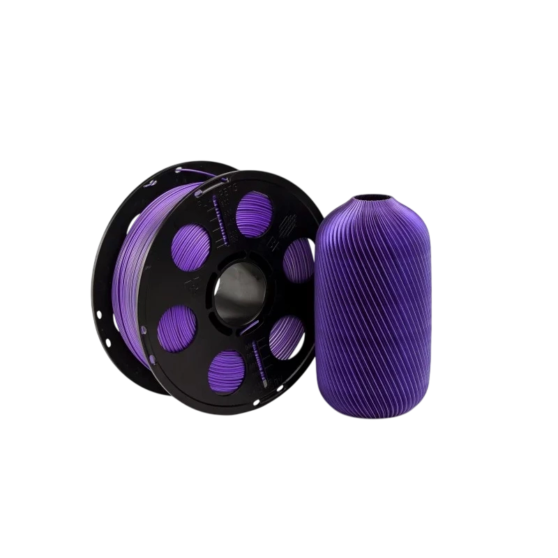 Пластик PLA Silk 1.75 Bestfilament трехцветный (фиолетовый, черный, серебро) 1 кг