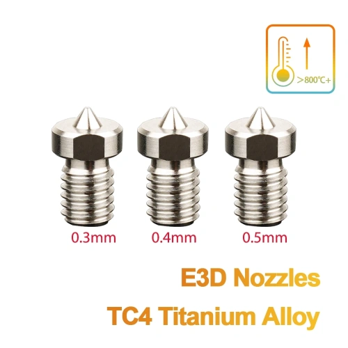 Сопло E3D V6 из титанового сплава TC4 Kingroon (0.3 мм)
