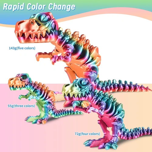 PLA Silk Rainbow разноцветный Steampunk 1.75 мм ERYONE 1 кг