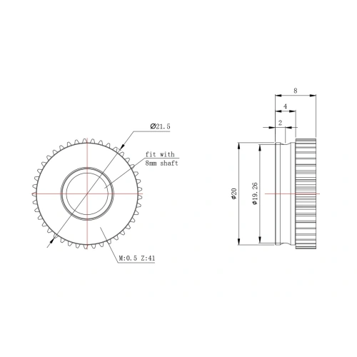 Комплект зубчатых шестерен TBG-lite Trianglelab