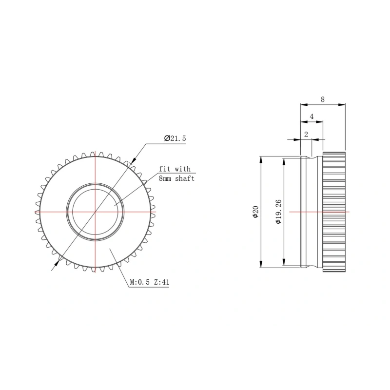 Комплект зубчатых шестерен TBG-lite Trianglelab