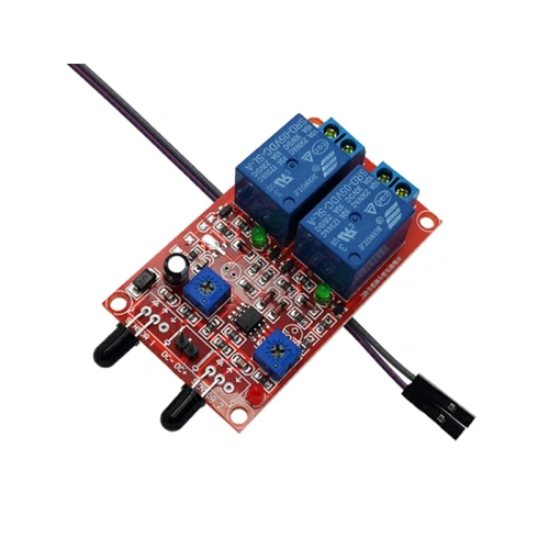 2-канальное электромеханическое реле 12V с датчиком огня