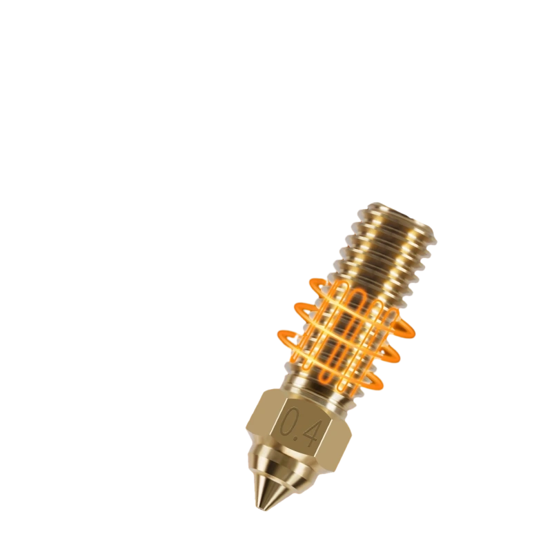 Сопло Kingroon для Creality K1/ K1 Max (2023) / Ender-3 V3 KE/ CR-10 SE Латунь (0,4 мм)