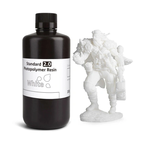 Фотополимерная смола Elegoo Standard V2.0 Resin Colored, 1 л (Белый)