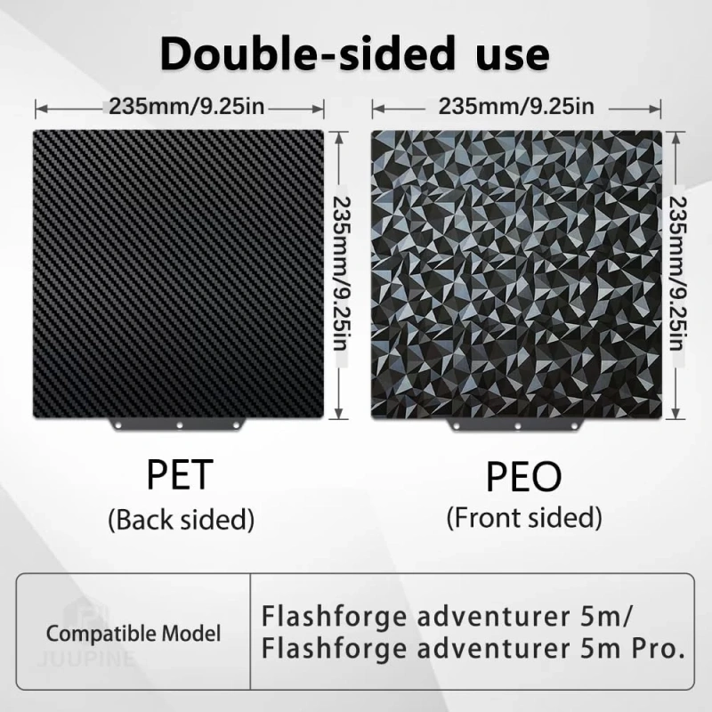 Гладкая PEO/PET пластина для Flashforge 5M/5M Pro/AD5X 235*235 мм