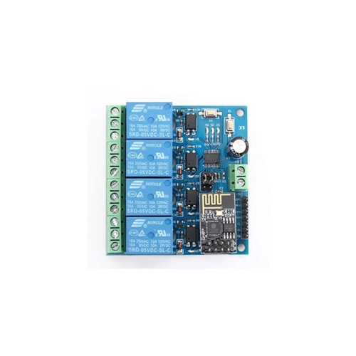 Реле 4-канальное 5V с Wi-Fi управлением на чипе ESP8266